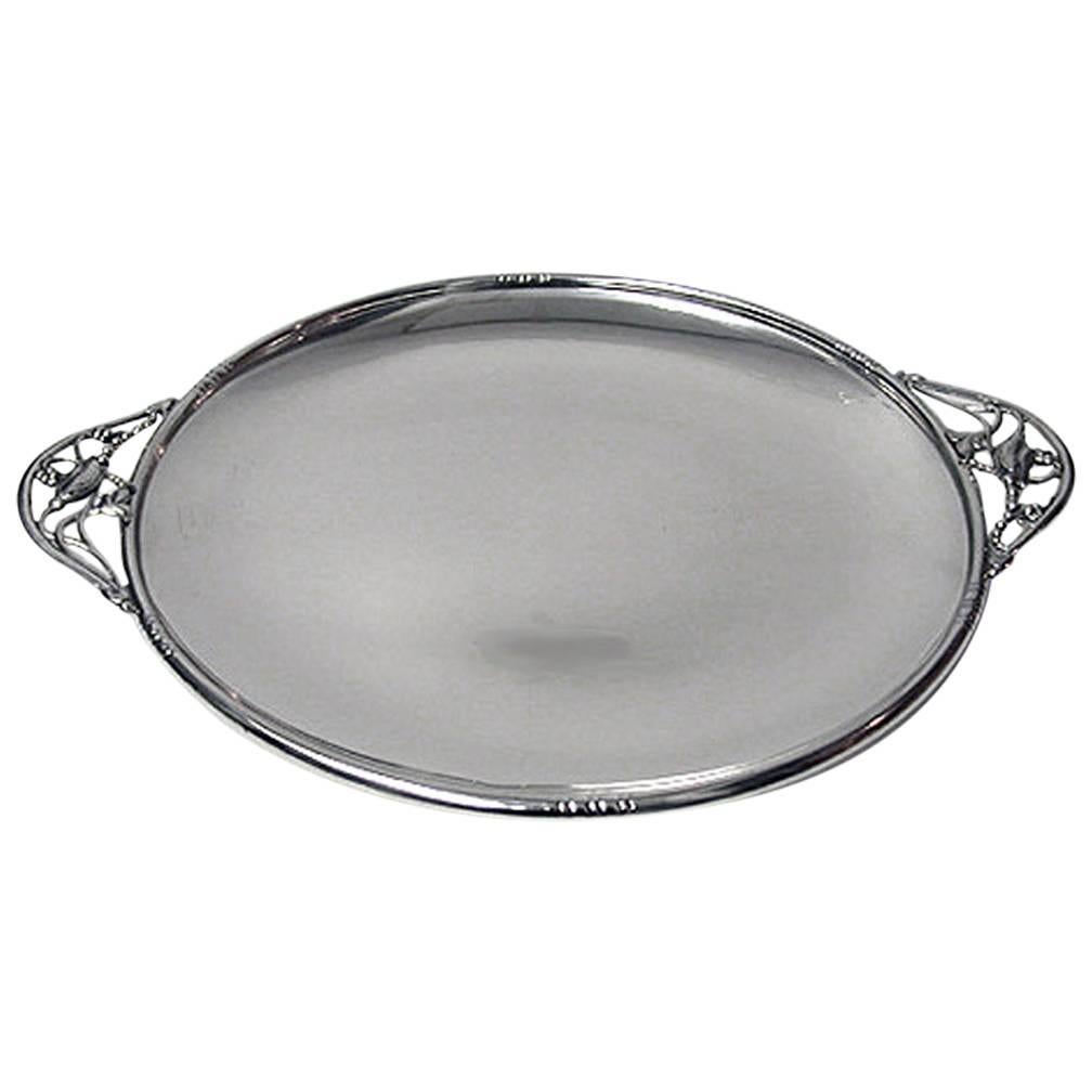 Sterling Silver Blossom Tray, circa 1930