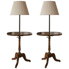 Pair of 19th Century French Fruitwood Lamp Tables 