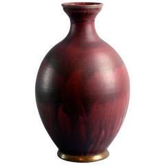 Vase with Oxblood Glaze by Carl Halier for Royal Copenhagen