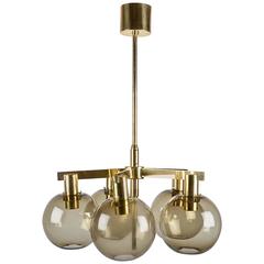 Five-Globe Chandelier by Hans-Agne Jakobsson, Markaryd, 1960s 5