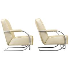 Pair of Lounge Chairs in the Manner of KEM Weber, circa 1935