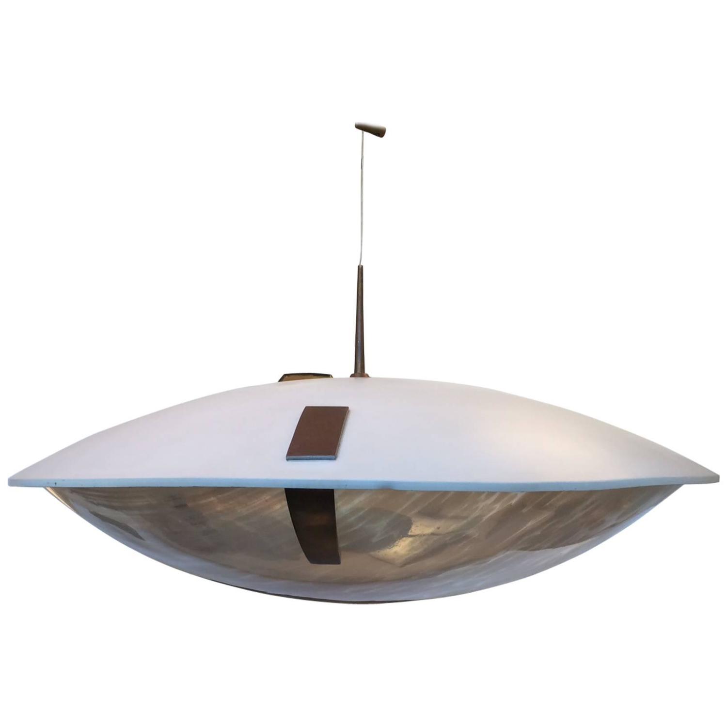 Stilnovo "Flying Saucer" Pendant Light For Sale at 1stdibs