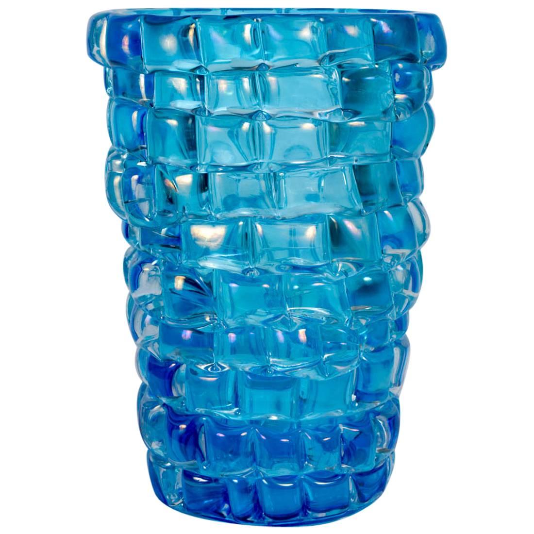 Vase in Murano Glass Signed by Signoretti