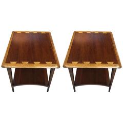 Pair of Lane Dovetail Side Tables