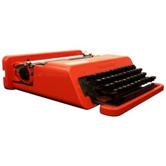 Vintage Olivetti "Valentine" Typewriter by Ettore Sottsass