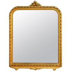 Antique Louis XVI style gilded mirror