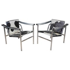 Le Corbusier LC1 pair of armchairs