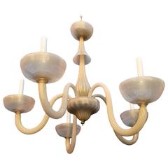Beautiful Large Handblown Murano Glass Chandelier 10
