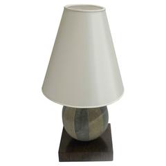 Clement Rousseau, Art Deco Table Lamp, Signed