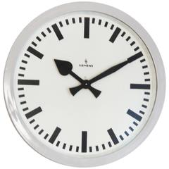 Large Siemens Industrial or Station Clock