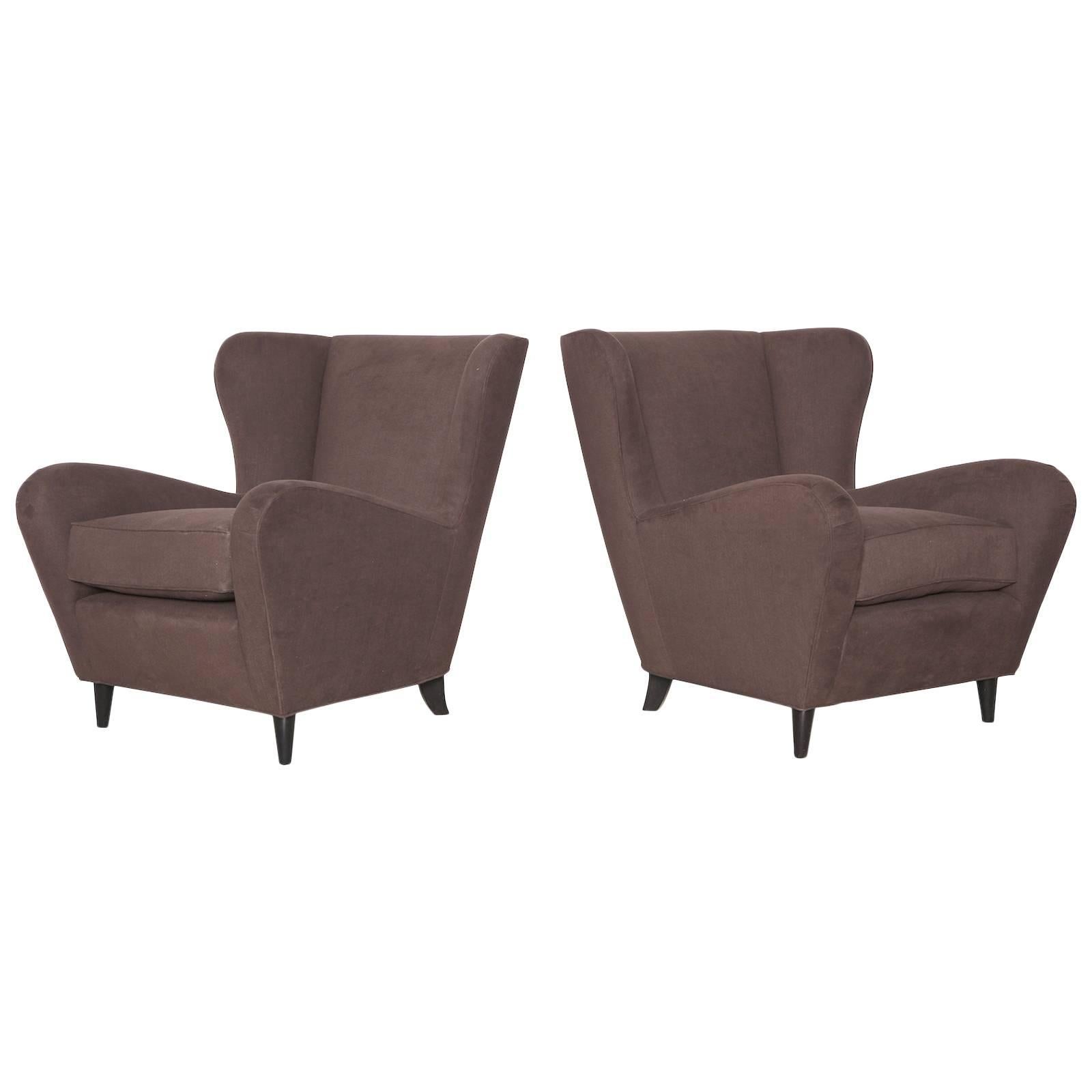 Pair of Low Lounge Chairs