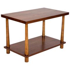 Midcentury Walnut Lamp or End Table, T. H. Robsjohn-Gibbings for Widdicomb