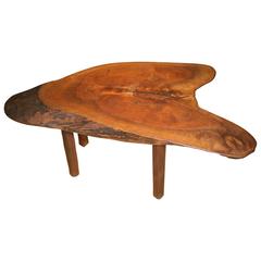 Retro  Natural Form Tree Trunk Coffee Table 