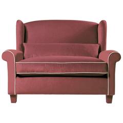 Alexander Velvet Love-Seat Designed by Gianni G. Pellini for Spazio Pontaccio