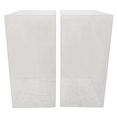 Large Pair of Lucite Pedestals