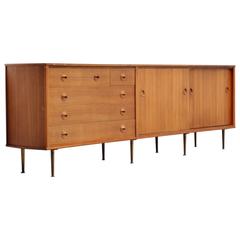 William Watting Long Walnut Sideboard for Fristho, 1956