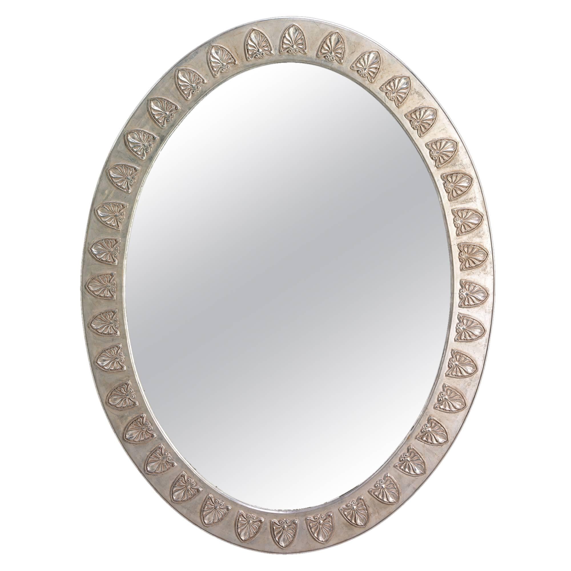 Anthemion Oval Mirror For Sale
