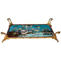 19th Century Japanese Style Tray attributed to L.C. Sevin, F. Barbedienne