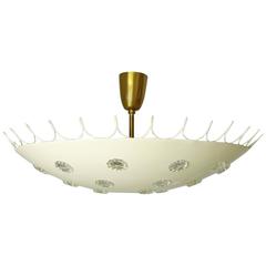 Vintage Emil Stejnar Ceiling Lamp with Lucent Flowers for Rupert Nikoll, Austria 1950s