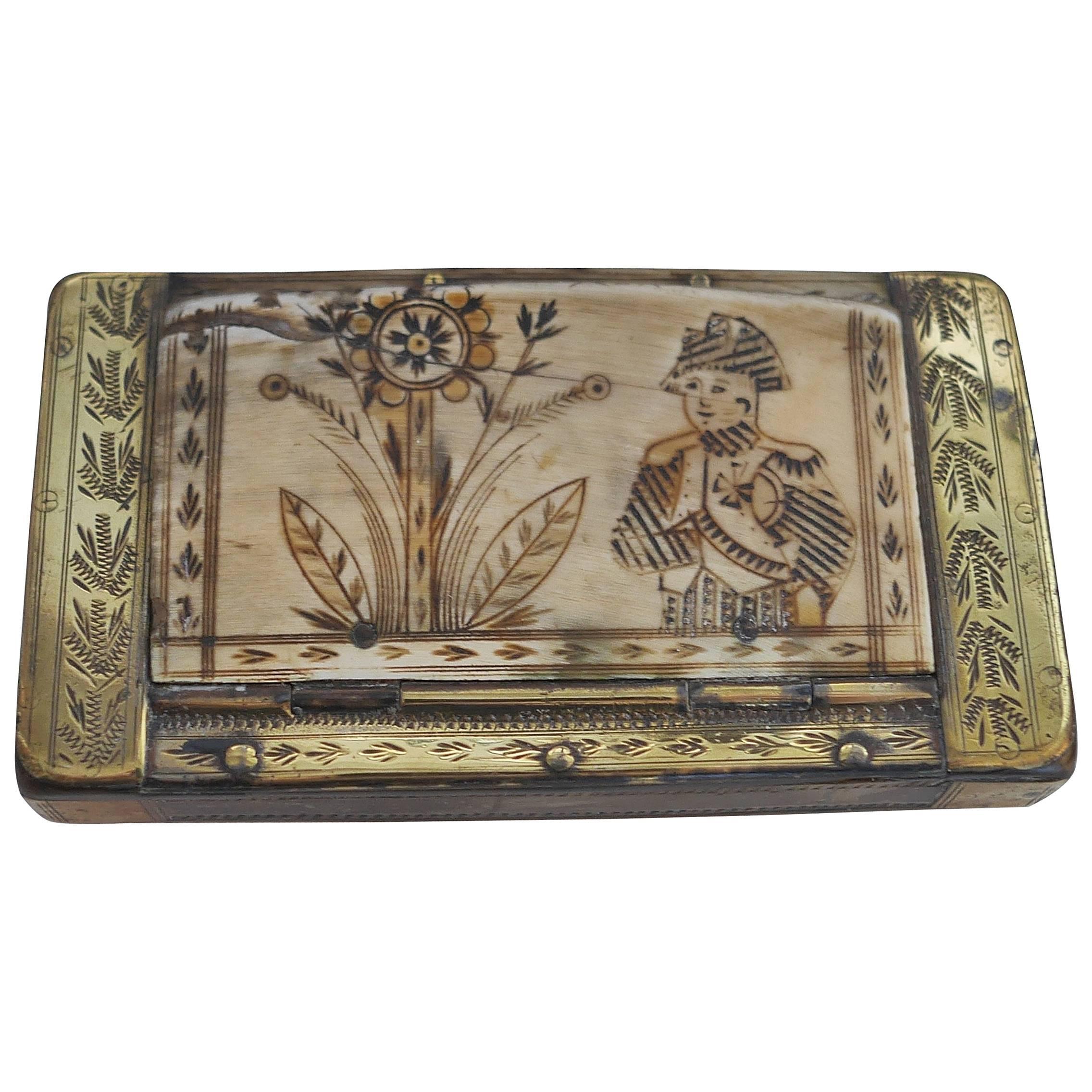 Early 19th Century Napoleon Snuffbox For Sale