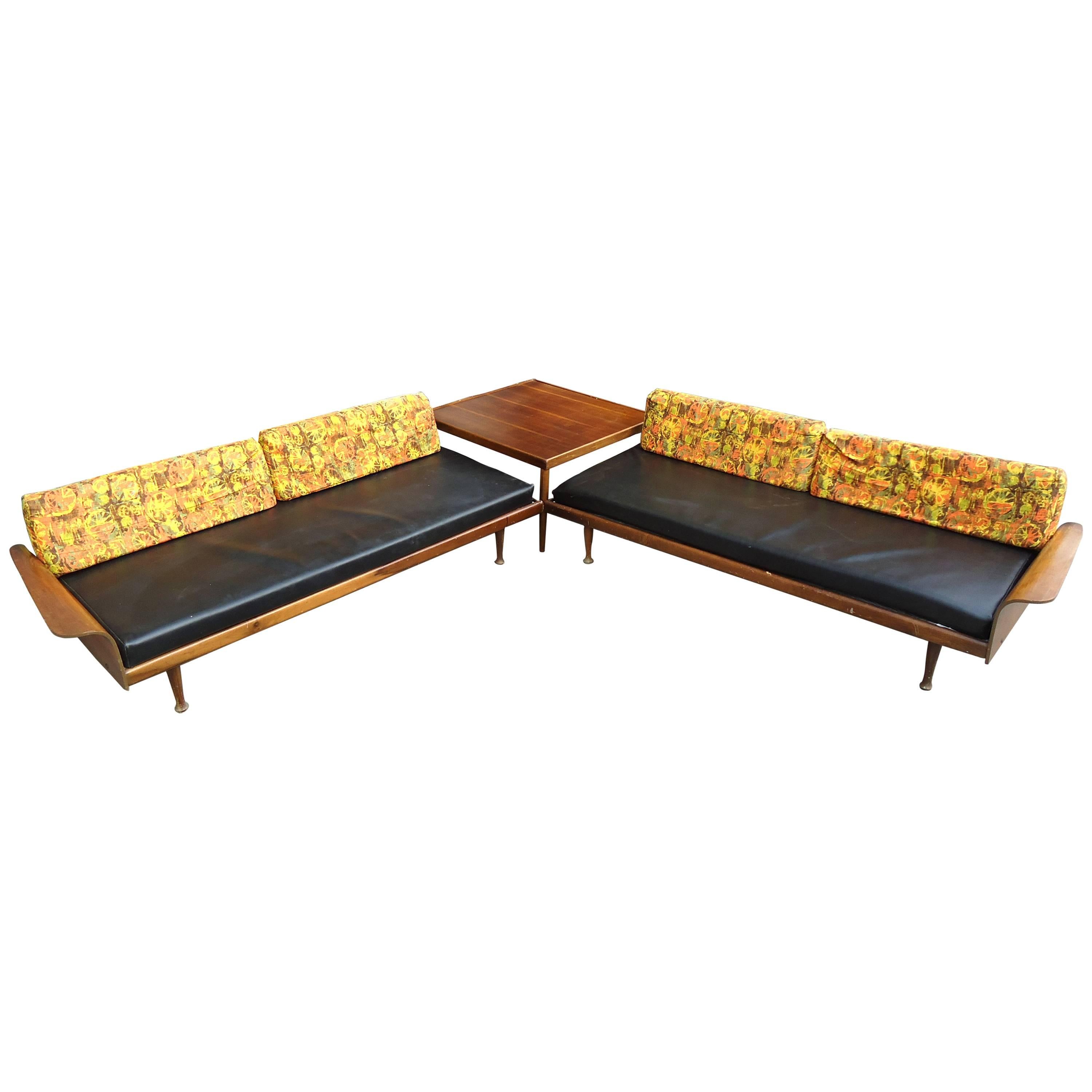 Fantastic Midcentury Sectional Sofa by Frank & Son