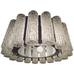 Round Chandelier with Crackle Glass 1