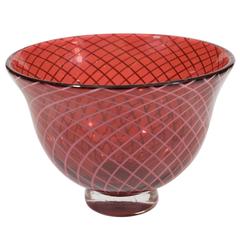 Vicke Lindstrand Art Glass Bowl for Kosta