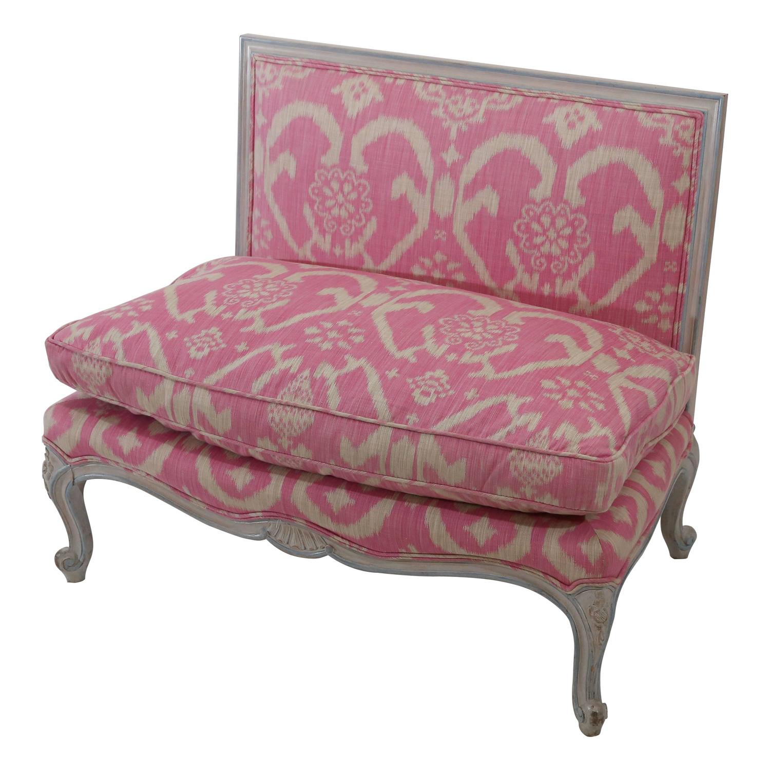 Armless French Settee at 1stdibs