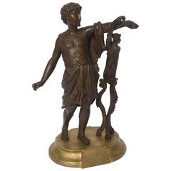 19th Century Bronze Sculpture of the Emperor Hadrian and the Sphinx of Naxos 6