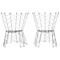 Pair of Modern Chairs Pupeny by Bohuslav Horak 1988 Czech Republic 5