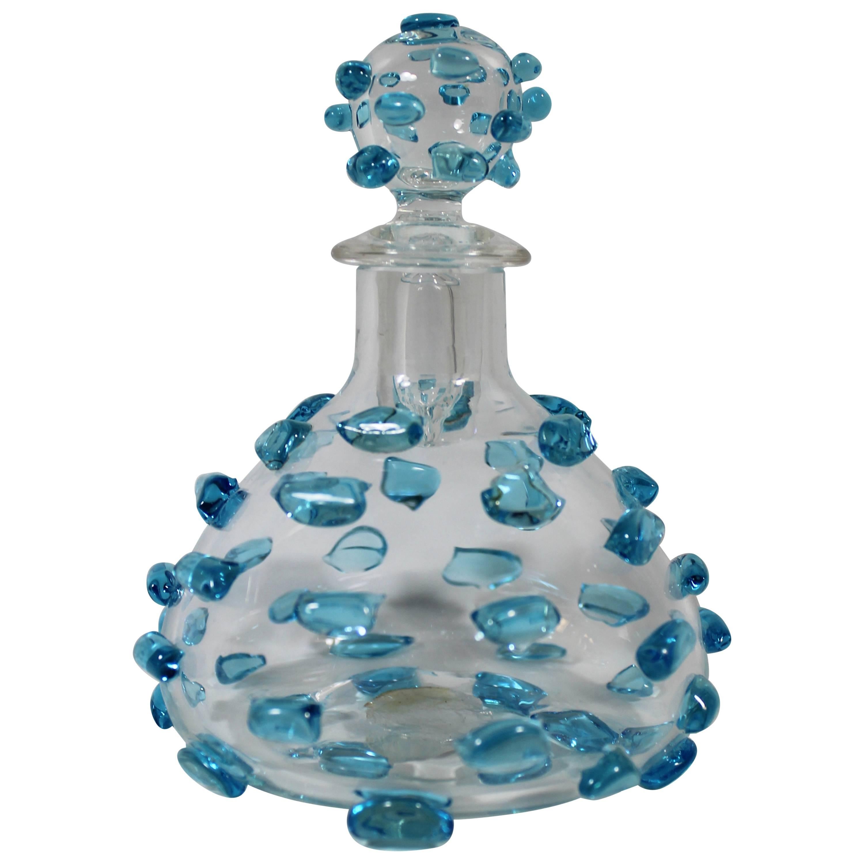 Salviati Italian Murano Glass Perfume Bottle, Mid-Century Modern