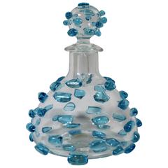 Vintage Salviati Italian Murano Glass Perfume Bottle, Mid-Century Modern