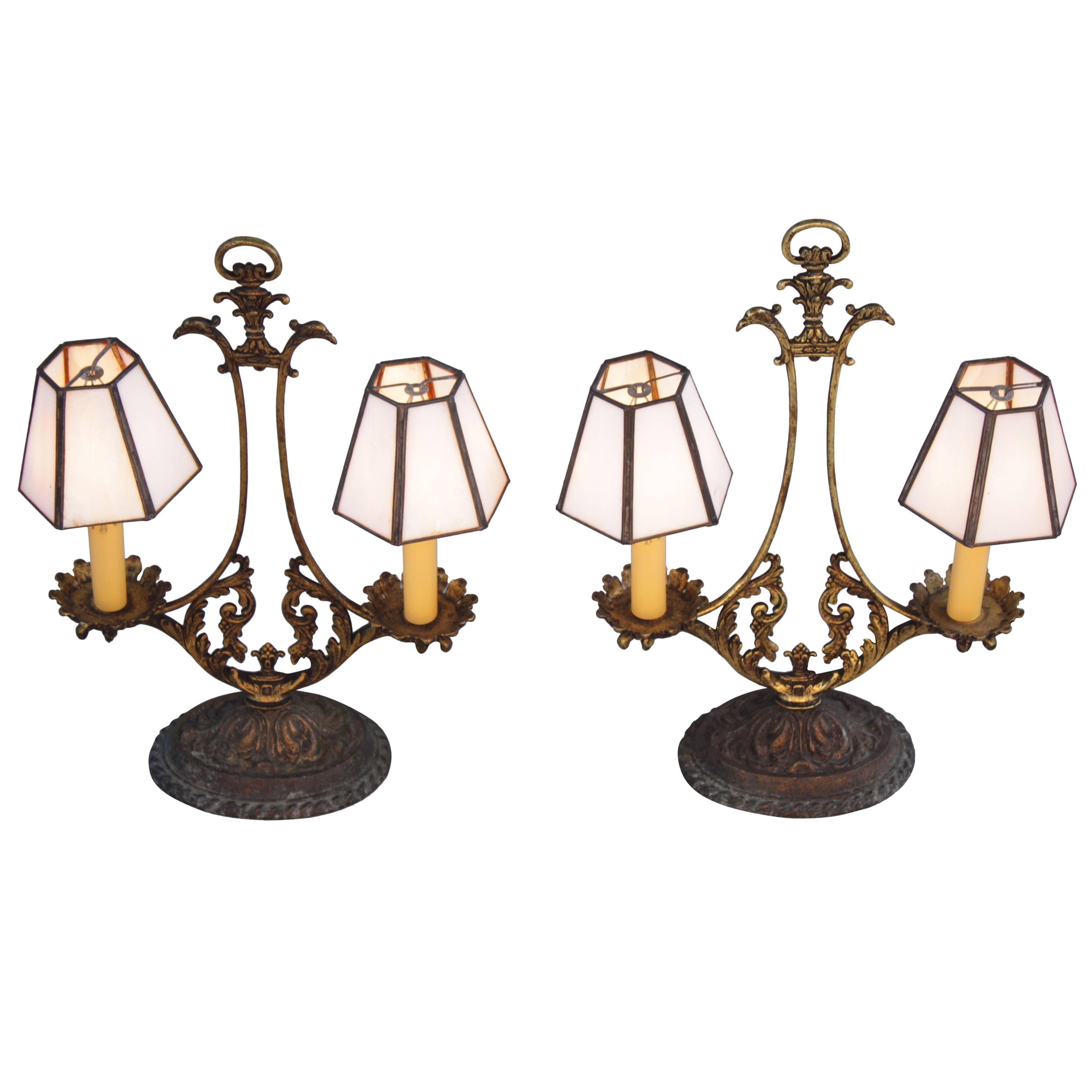 Pair of 1920s Spanish Revival Table Lamps For Sale