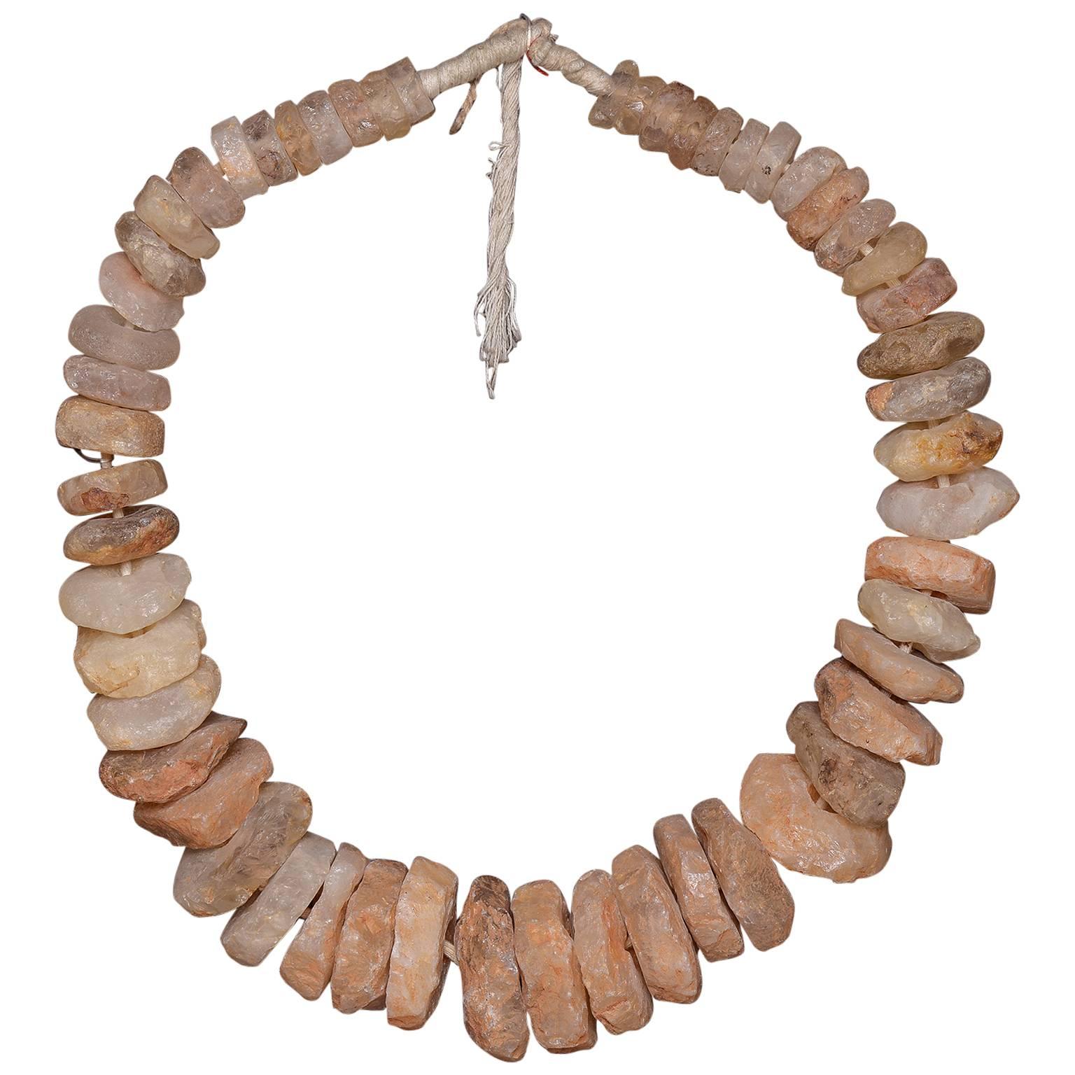  Rough Necklace as Sculpture on a Wooden Panel or More Necklaces