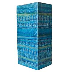 Vintage Bitossi Rimini Blue Square Vase