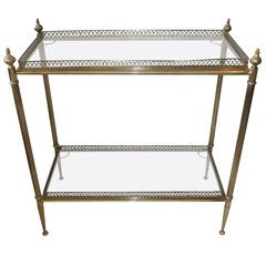 Maison Jansen Two-Tier Brass Table