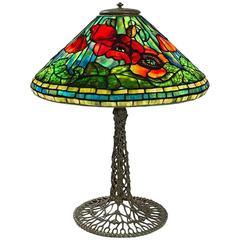 Tiffany Studios "Wiremesh Poppy" Table Lamp