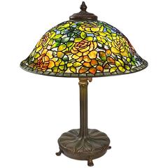 Tiffany Studios "Cabbage Rose" Table Lamp