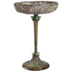 Eugène Feuillâtre French Art Nouveau Silver and Enamel Coupe D'ornement