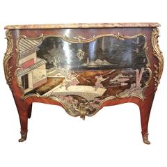 A Very Fine and Rare Commode in the Style of Louis XV of the 19th Century