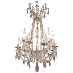 Chandelier in Baccarat Crystal, 19th Century