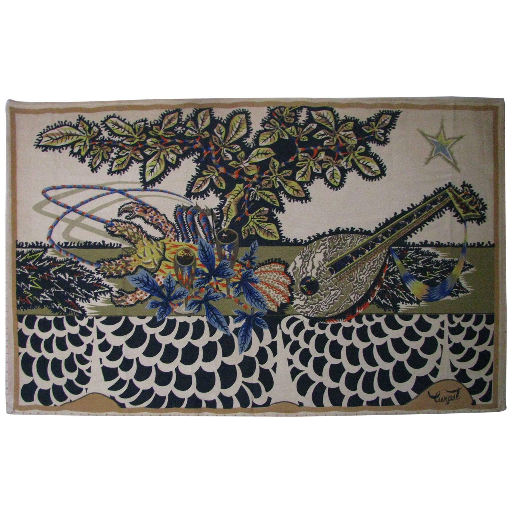 French Midcentury Tapestry by Jean Lurcat for Corot