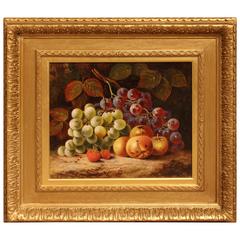 "A Still Life of Fruit" Oil Painting by Thomas Joseph Harper 12