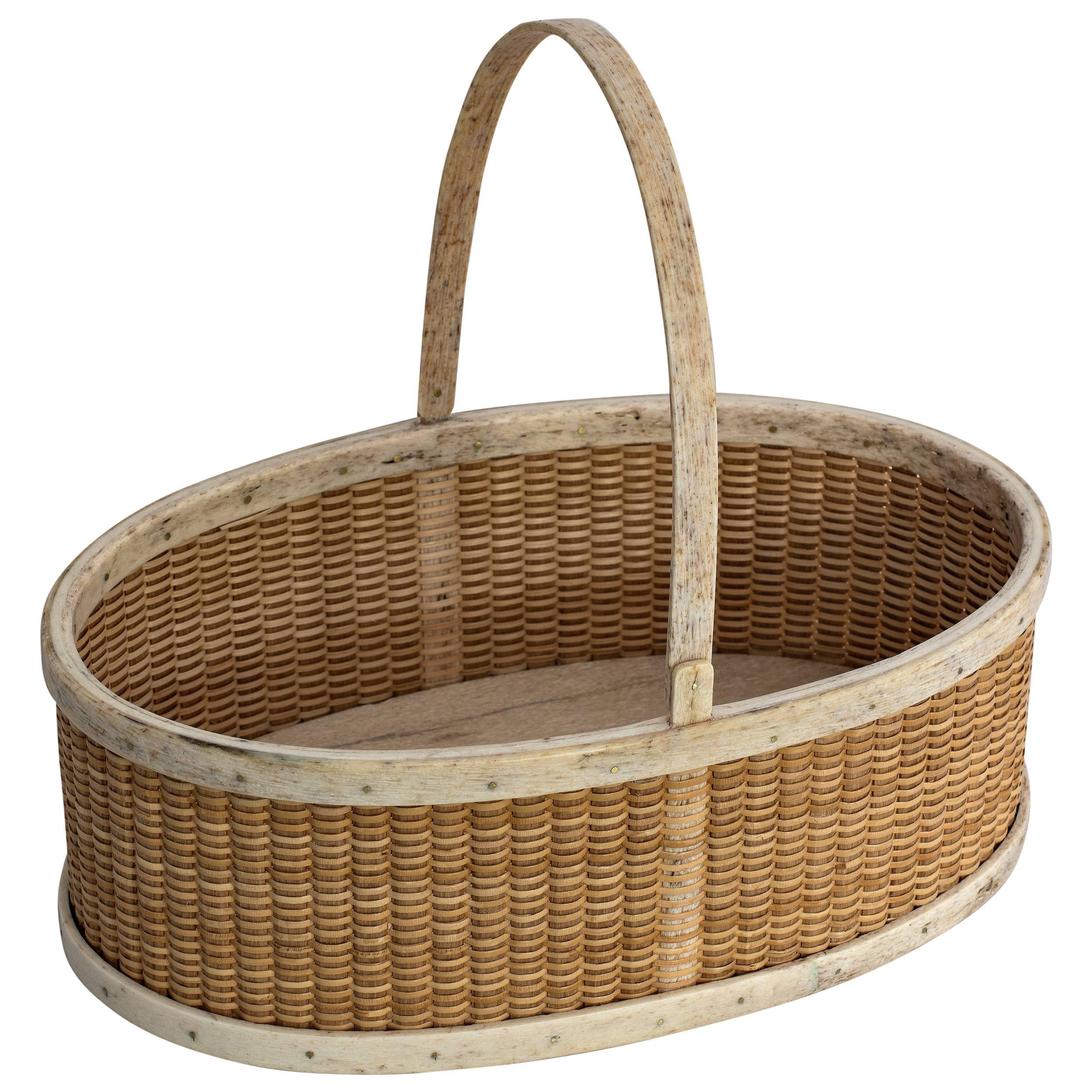 Shallow Oval Form Basket 