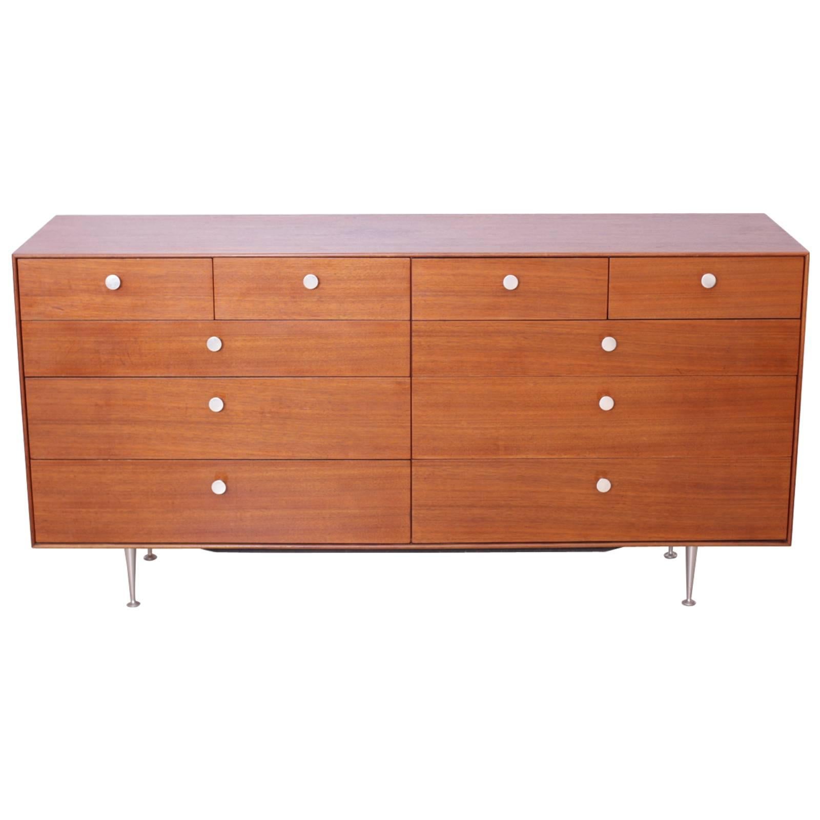 George Nelson Thin Edge Chest of Drawers in Walnut by Herman Miller