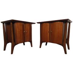 Pair of Midcentury Vladimir Kagan Style Nightstands