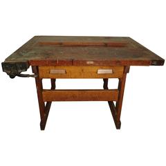 Antique Carpenter Work Table