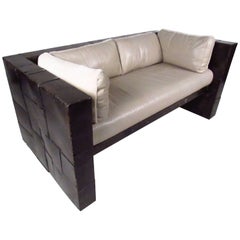 Brutalist Modern Loveseat by Paul Evans