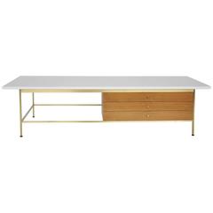 Paul McCobb Brass Frame Coffee Table 10