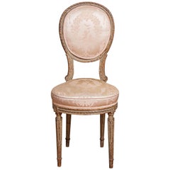 Chaise d'appoint de style Louis XVI, 19e siècle